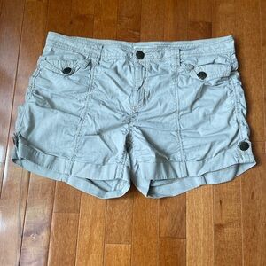 Khaki cargo shorts
